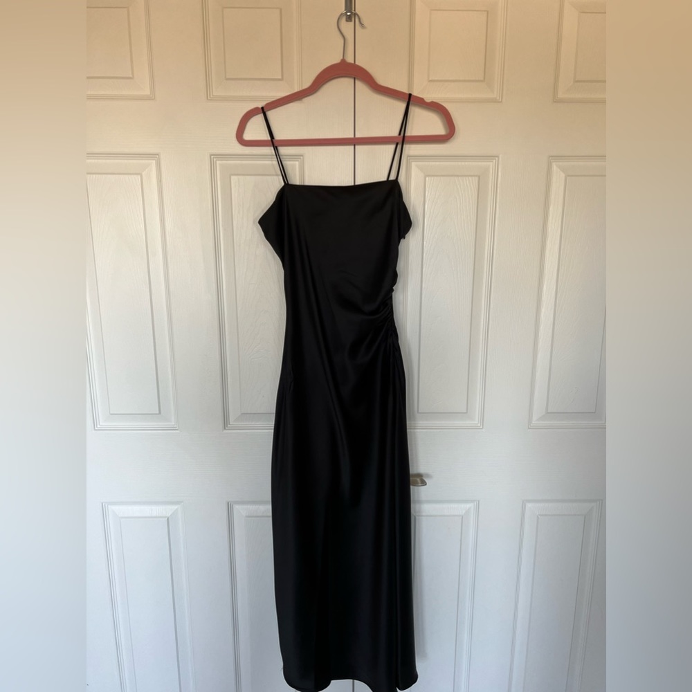 Zara - Size Small Faux Satin midi dress NWT